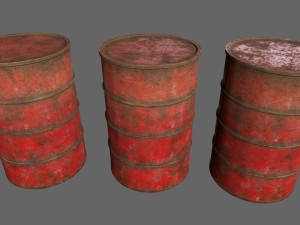 barrel set 3D 模型