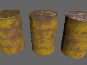 barrel set 3D 模型