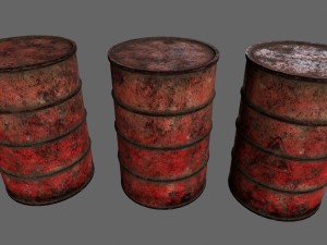barrel set 3D 模型