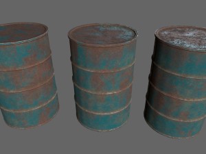 barrel set 3D 模型