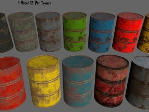 barrel set 3D Model