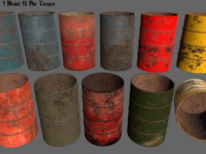 barrel set 3D Model