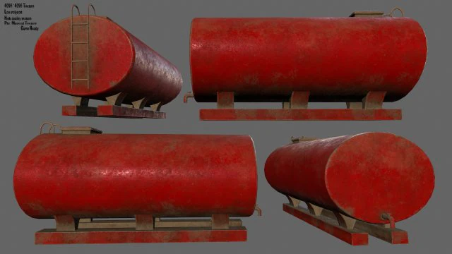 cisterna Modello 3D .c4d .max .obj .3ds .fbx .stl .blend 