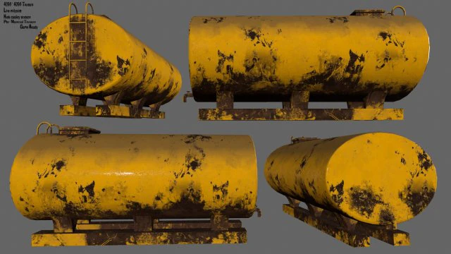 tanker 3D Model .c4d .max .obj .3ds .fbx .stl .blend 