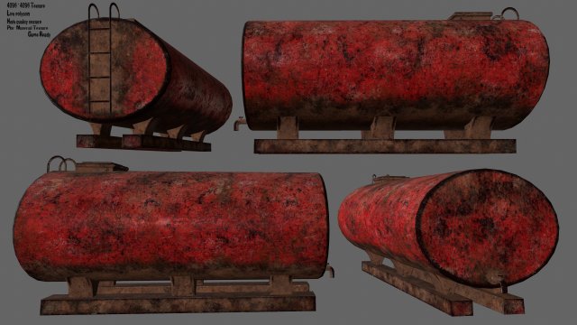 tanker Model 3D .c4d .max .obj .3ds .fbx .stl .blend 