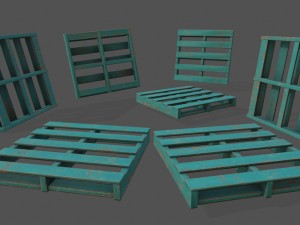 wood pallet 3D Model