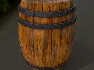 barra di legno Modello 3D