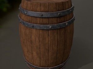 woodbarrel 3D 모델