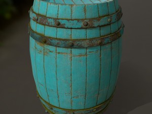 woodbarrel 3D-Modell