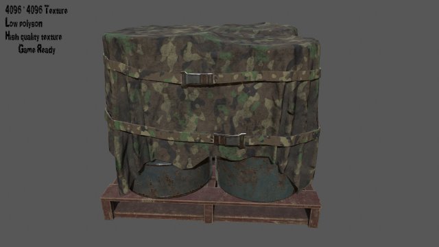 military material Model 3D .c4d .max .obj .3ds .fbx .stl .blend 
