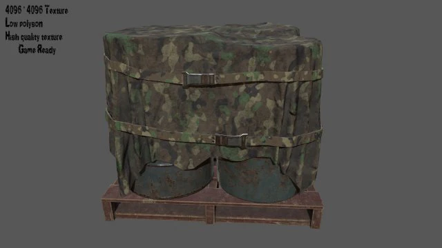 military material 3D Model .c4d .max .obj .3ds .fbx .stl .blend 