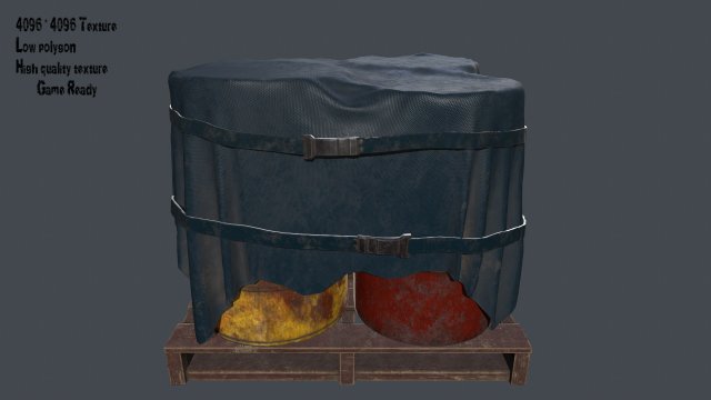 military material 3D Модель .c4d .max .obj .3ds .fbx .stl .blend 