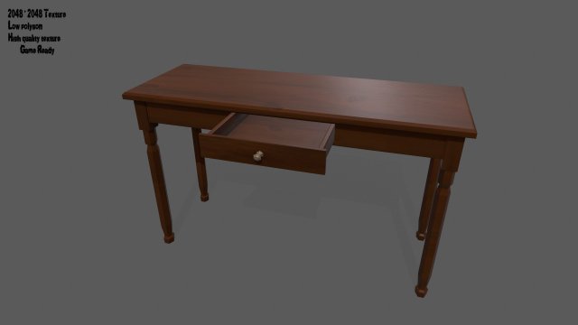 consoletable 3D Model .c4d .max .obj .3ds .fbx .stl .blend 