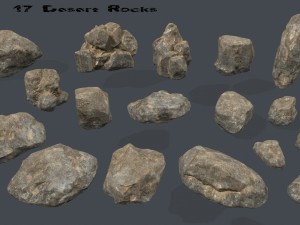 desert rocks 3D Model
