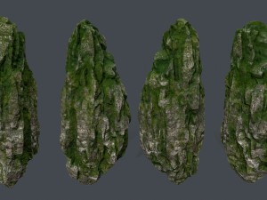 forest rocks 3D Model