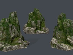 forest rocks 3D Model
