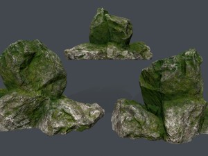 forest rocks 3D Model