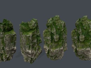 forest rocks 3D Model