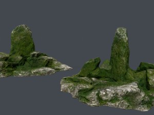 forest rocks 3D Model