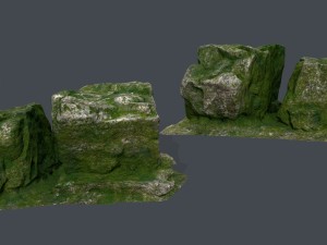 forest rocks 3D Model