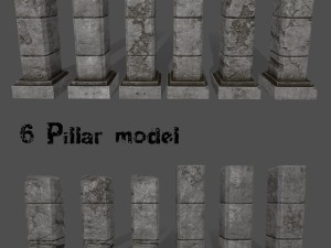 ruin set 3D Модель