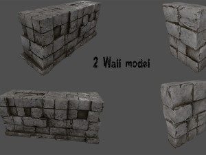 ruin set 3D Модель