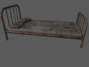 vecchio letto Modello 3D