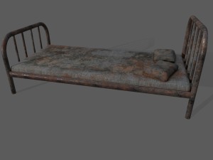 old bed 3D Model