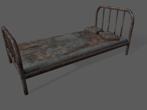 old bed 3D Model