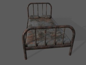 old bed 3D Model