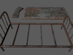 old bed 3D Model