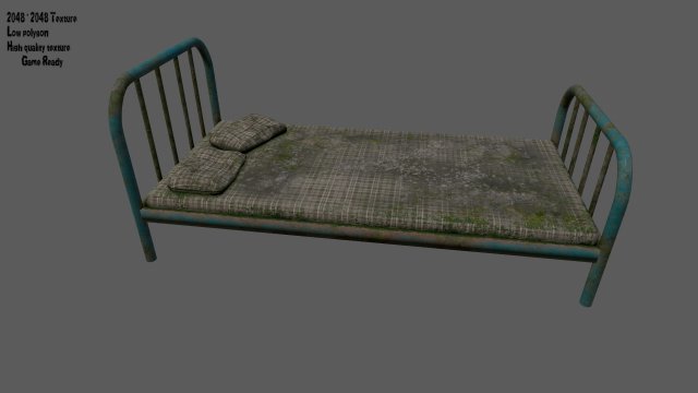 bed 3D Model .c4d .max .obj .3ds .fbx .stl .blend 