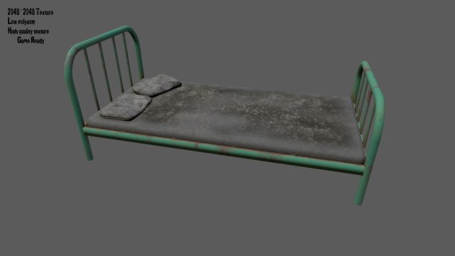 oldbed Modello 3D .c4d .max .obj .3ds .fbx .stl .blend 