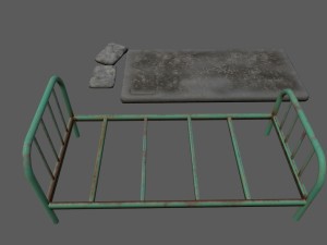 oldbed Modello 3D