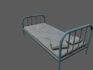 cama velha Modelo 3D