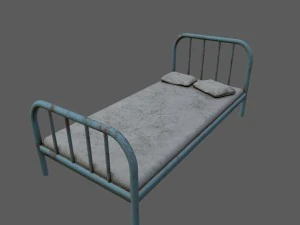 cama velha Modelo 3D