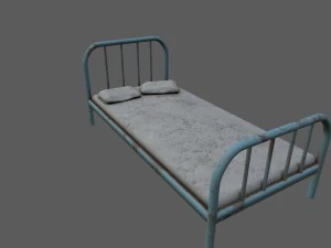 cama velha Modelo 3D