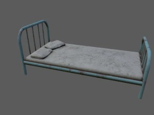 cama velha Modelo 3D