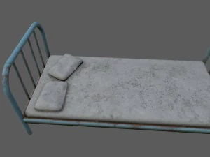 cama velha Modelo 3D
