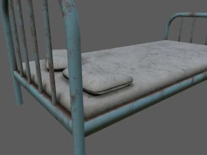 cama velha Modelo 3D