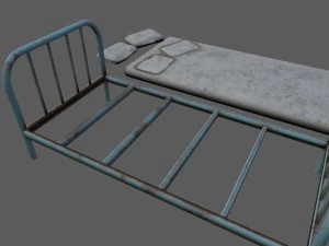 cama velha Modelo 3D