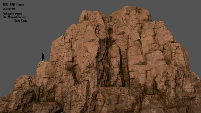 mountain 3D Model .c4d .max .obj .3ds .fbx .stl .blend 