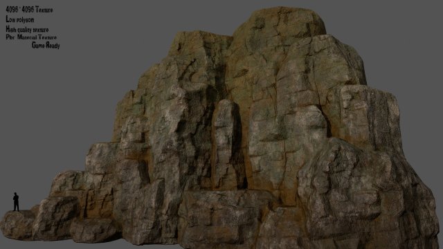 mountain 3D Модель .c4d .max .obj .3ds .fbx .stl .blend