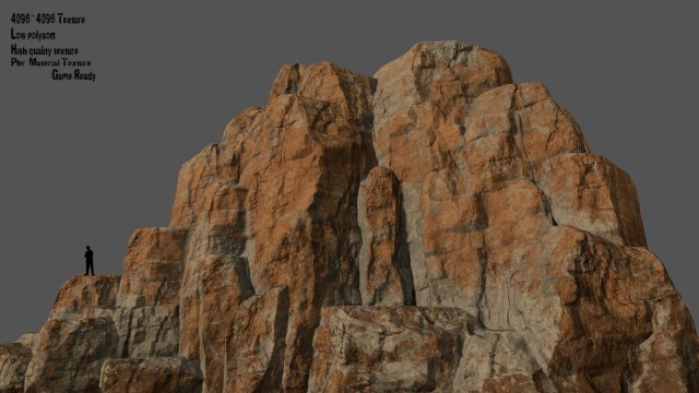 mountain 3D Модель .c4d .max .obj .3ds .fbx .stl .blend