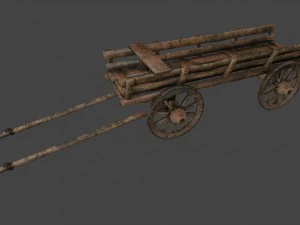woodencart 3D Model