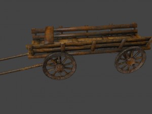 woodencart Modelo 3D