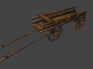 woodencart Modelo 3D