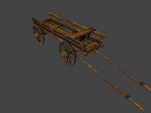 woodencart Modelo 3D
