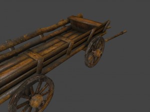woodencart Modelo 3D