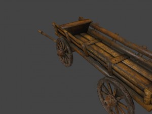 woodencart Modelo 3D